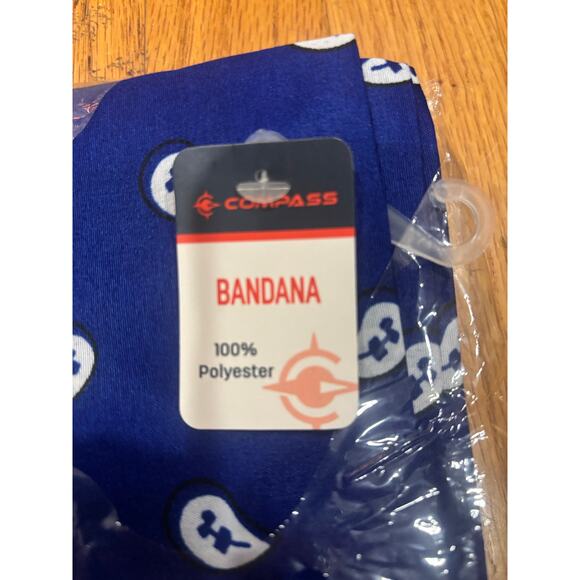 12 pack of Classic Light and Dark Blue Bandanas - Picture 3 of 4